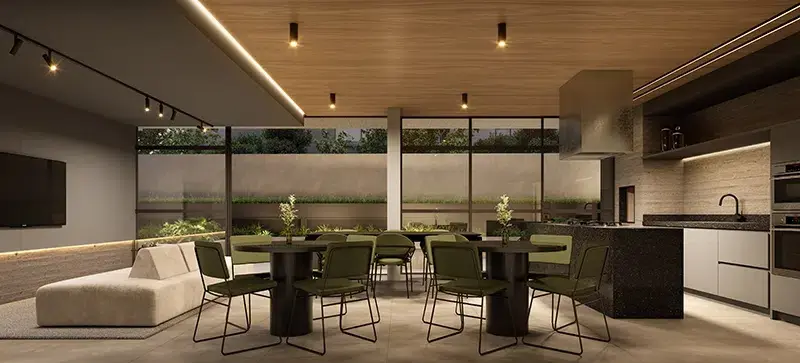 Espaço gourmet — churrasqueira com exaustão para receber com sofisticação